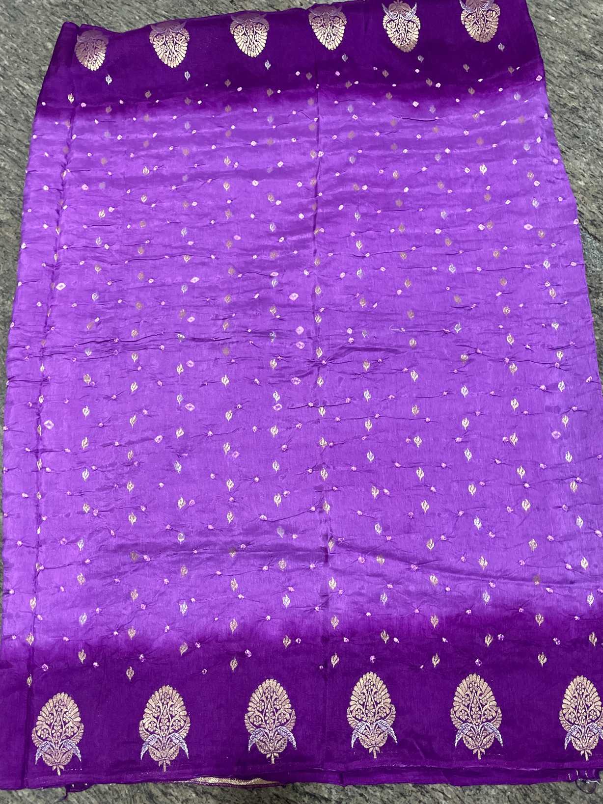 Purple Bandini Saree