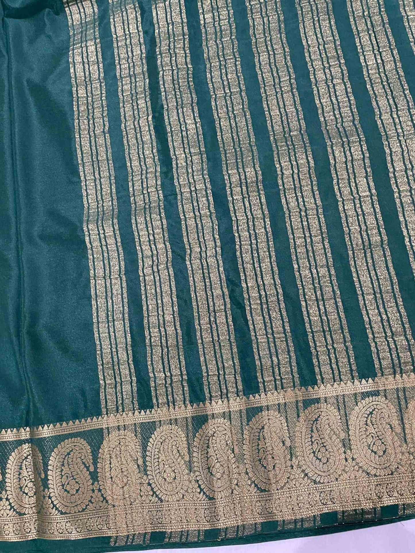 Green Semi Silk Saree