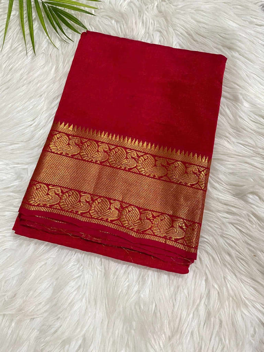 Red Managalagiri Saree