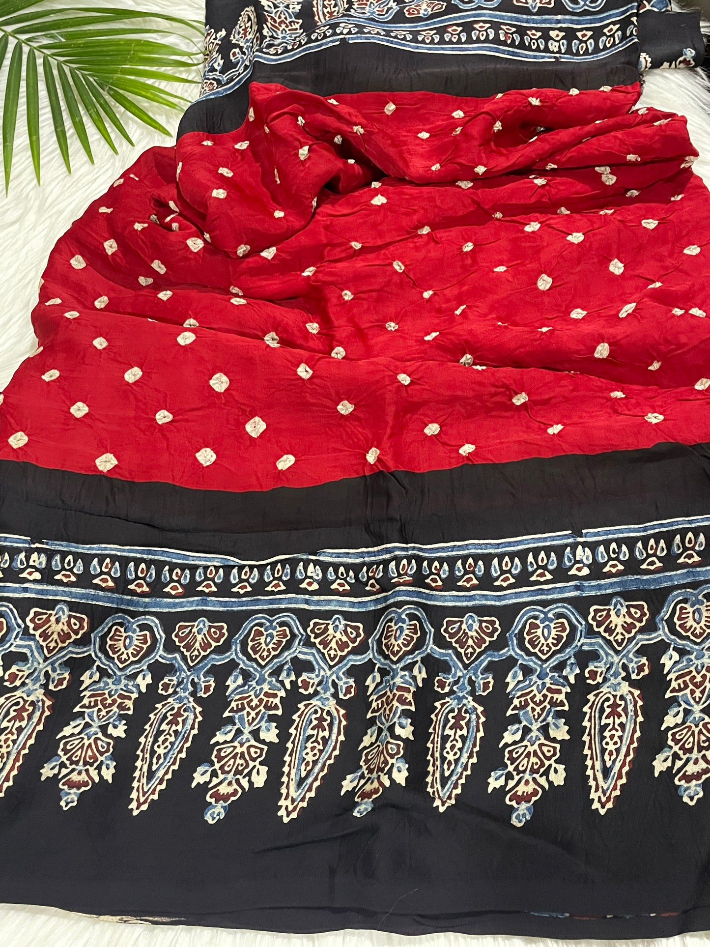 Red Modal Bandini Saree